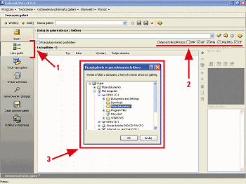 Rys. 2. Wybieranie obrazów, z których zostanie wykonana galeria, nie może już chyba być łatwiejsze... 