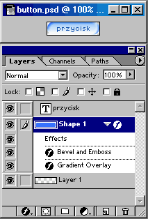 Tworzenie przycisku w Photoshop