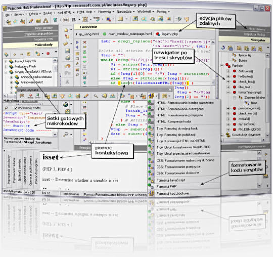 Pajączek 5 NxG - Program do tworzenia stron WWW w HTML i PHP