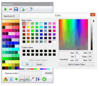 Nowe okno palety kolorów