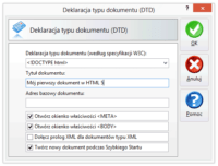 Szybki start dokumentu HTML 5