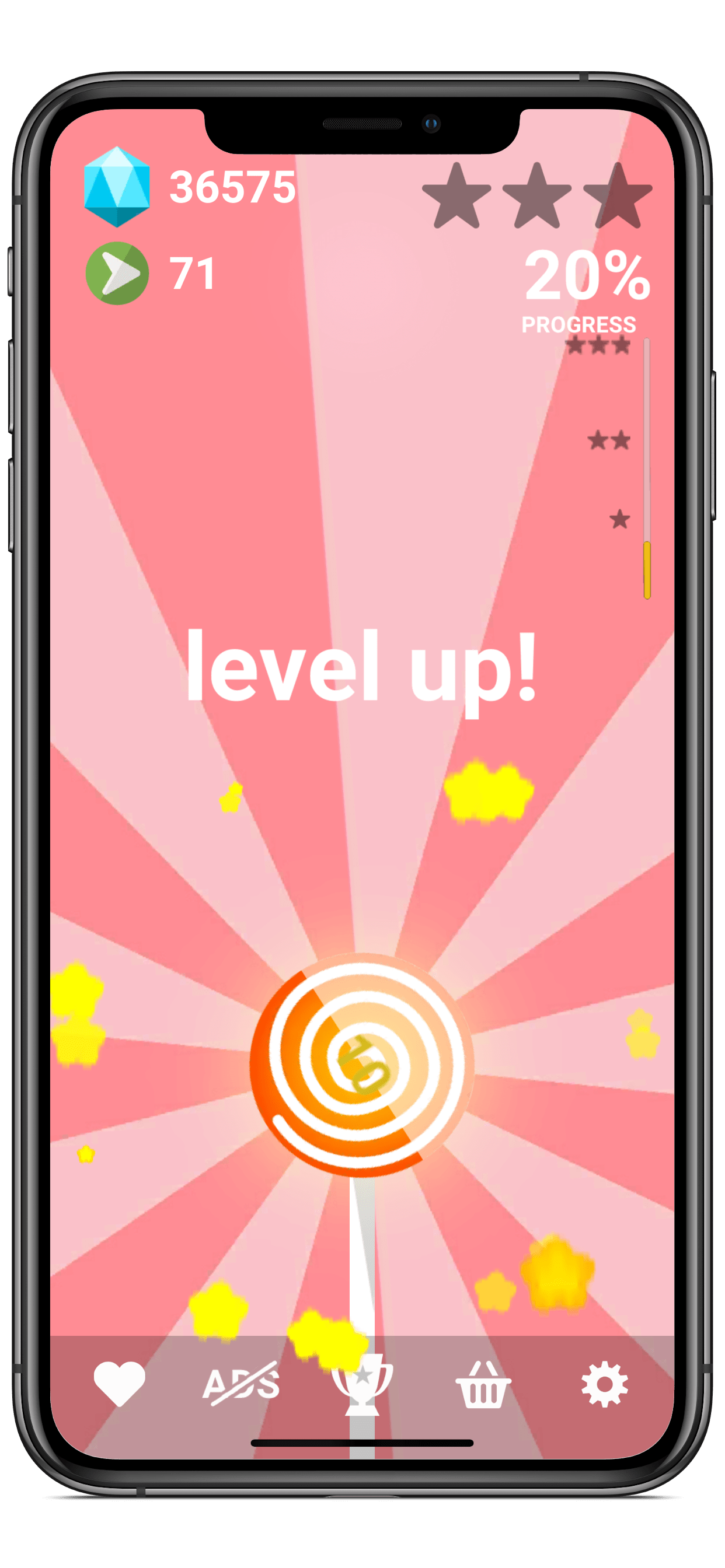 4 12 SWIRLY free game for Android, iOS, Windows - drop and match things, save farm animals, destroy planets, feel like on the beach