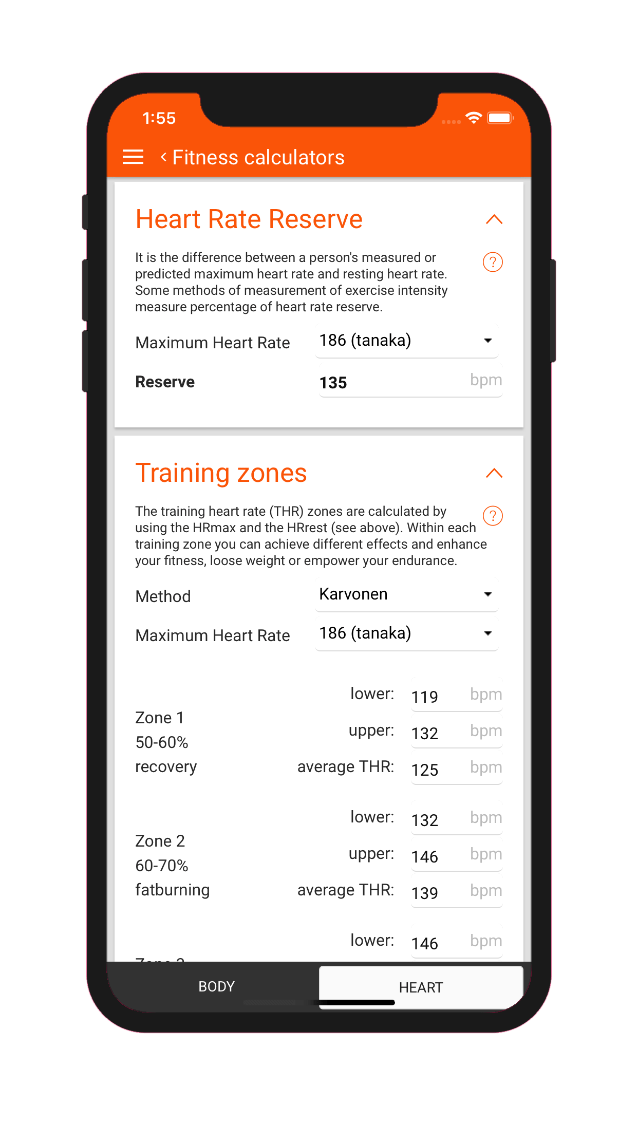 5 burn calories en min Burn'em Down! Calories + Fat - Burn calories easier. Be fit. Take care of your weight. Know your training zones - app for Android, iOS and mobile devices