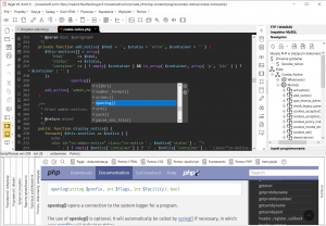 Edytor kodu z podpowiedziami do znaczników i funkcji HTML, JavaScript, PHP, CSS