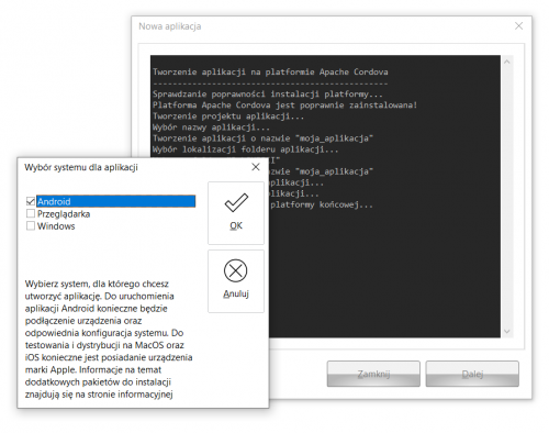 Tworzenie aplikacji - wybór platformy Android